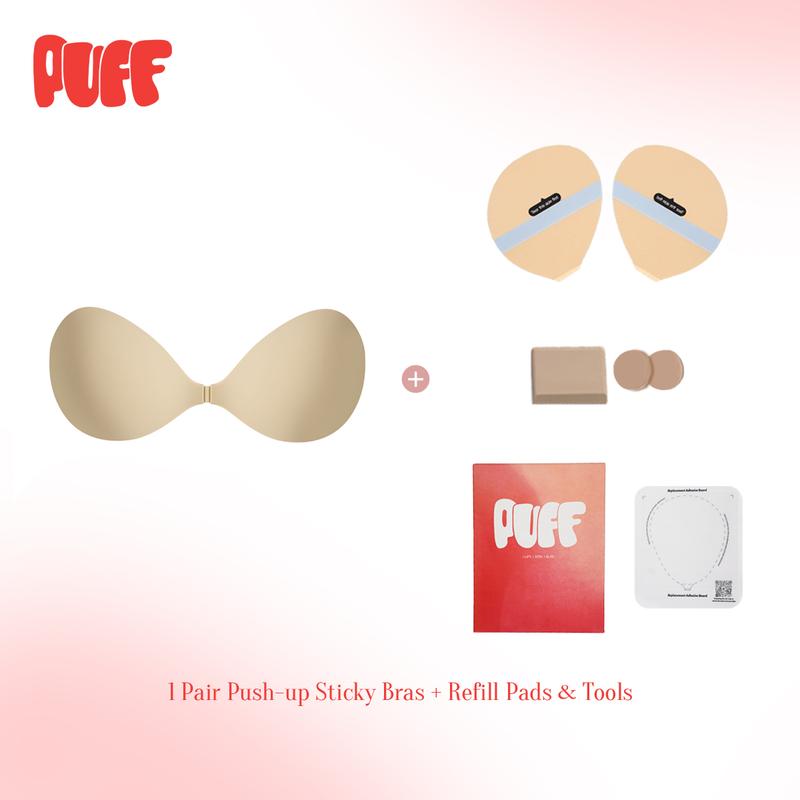 PuffLift™ Invisible Push-Up Adhesive Bra